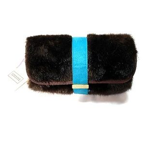 Stephanie Johnson Travel Bag with faux fur NWT